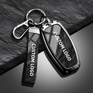 Funda de Lujo para Llaves de Coche, de Aleación de Zinc y Cuero, para Hongqi H5 <span class=keywords><strong>H9</strong></span> HS5 HS3 EH7, Accesorios para Llaves Inteligentes - Product Image 4