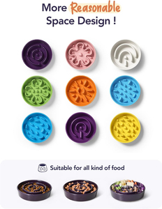Ciotola per Cani di Piccola e Media Taglia con Design a Puzzle in Ceramica, Ciotola Anti-Soffocamento per Cani che Mangiano Rapidamente - Product Image 3