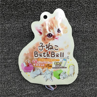 Pochette personnalisée découpée sur mesure avec trou de suspension, résistante à l'humidité, sans BPA, en PET/VMPET/PE, pour boules de bain effervescentes pour chatons