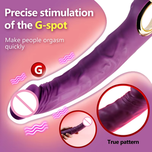 Vibratore di stimolazione anale alimentato USB per le donne realistico Dildo bacchetta con G-Spot e massaggiatore clitoride per il piacere femminile - Product Image 3
