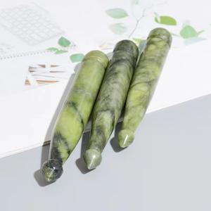 Digitopressione giada Guasha punte quarzo rosa raschiatura Stick penna Gua Sha terapia bacchetta ago strumento di massaggio - Product Image 3