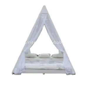 त्रिकोण आउटडोर आरामकुर्सी बिस्तर/पिरामिड lounger बिस्तर