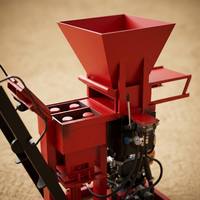 Machine à blocs emboîtables 220V, petite machine à fabriquer des briques en argile avec pompe hydraulique et moteur pour des blocs parfaits