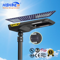 Lampe solaire LED pour route Hishine HS-SSL-E IP65 avec alliage d'aluminium, lumière du jour 5000K, télécommande, garantie 5 ans