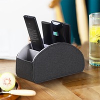 Promotionnel en gros de haute qualité en cuir PU bureau à domicile télécommande support de stockage organisateur