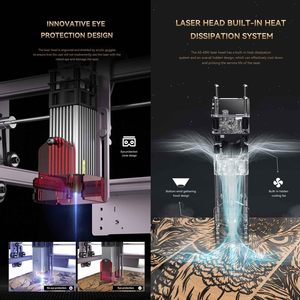 Máquina de Grabado Láser ATOMSTACK A5 Pro 40W, Kit de Grabador de Escritorio, Fresadora para Madera, Plástico, Goma, Metal, Acrílico, Pequeña - Product Image 2