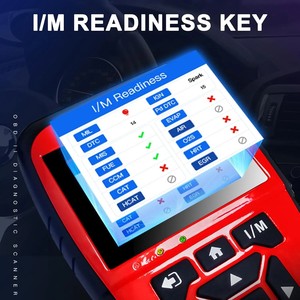 เครื่องมือวินิจฉัยรถยนต์ OBD2 รุ่น 906 พร้อมจอ LCD สีแดง พร้อมหัวต่อ OBD II และสายเคเบิลสำหรับสแกนหาข้อบกพร่องของรถยนต์ - Product Image 3