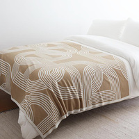 Couverture tricotée style nordique pour la sieste, climatisée, pour bureau et canapé décontracté