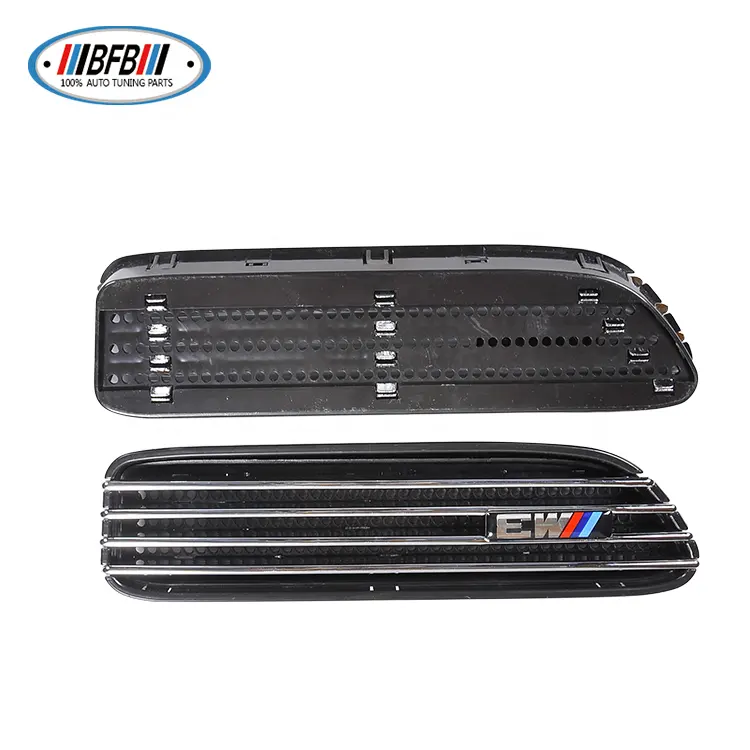 M3 Style ABS Schwarz Chrom Seiten entlüftung kotflügel für E46 M3 E90 M3 Ersatz-Seiten grill