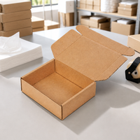 Scatola per Spedizioni in Cartone Ondulato Kraft Personalizzata con Chiusura Automatica Ecologica Vendita all'Ingrosso Diretta dalla Fabbrica OEM ODM
