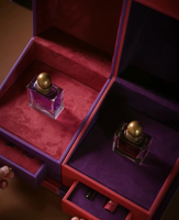 Boîte cadeau de luxe à double compartiment pour parfums, huiles essentielles et soins de la peau, en carton avec tiroir, pour emballage de rouges à lèvres 50 ml