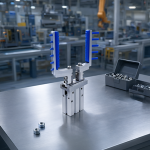 Pince à doigts parallèles pneumatique K8 MHZL2 16D DL en alliage d'aluminium réglable pour robot de moulage par injection - Product Image 2