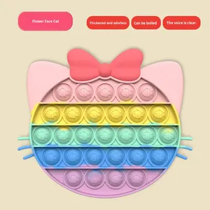 Juguete Sensorial de Silicona Arcoíris, Juguete Antiestrés para Niños, Tabla de Descompresión de Dedos de Silicona, Herramienta Educativa para Aliviar el Estrés - Product Image 6