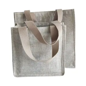 Hochwertige individuelle individuelle individuelle Tasche mit Tasche und Reißverschluss blanko Canvas-Tote-Tasche im Großhandel