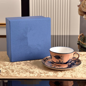 Taza y Platillo de Cerámica con Diseño Artístico Colorido, Decoración de Hogar de Lujo, para Café y Té - Product Image 5