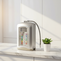 Système d'eau alcaline électrique Health&Health, directement de l'usine - Filtration en 4 étapes, réglage du pH sur 5 niveaux, 160W, multi-prises, usage domestique
