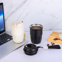 Gobelet isotherme portable à double paroi en acier inoxydable 316, pour voiture et bureau, avec bouteille de parfum unique de 50 ml
