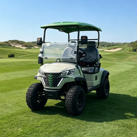 Nouveau modèle 2026 Rainbow, voiturette de golf électrique surélevée personnalisée à 2 places avec batterie au lithium 48V, buggy tout-terrain pour la chasse et les loisirs