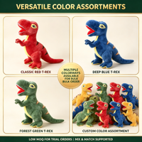 Peluche Dinosaure Tyrannosaurus Rex Douce de 55 cm, Coussin T-Rex Rembourré, Prix pour Machine d'Arcade de Centre Commercial, Fournisseur Direct d'Usine