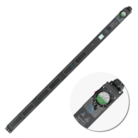 Compteur APDU avec ventilateur de refroidissement approbation ETL 24 ports prise C19 90kw 125A télécommande compteur pdu unité de distribution d'énergie intelligente