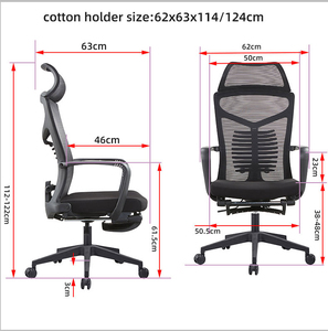 Silla De Oficina ergonómica de diseño moderno Yazhi, silla De trabajo De malla con respaldo alto con altura trasera ajustable, Silla De Oficina barata - Product Image 5
