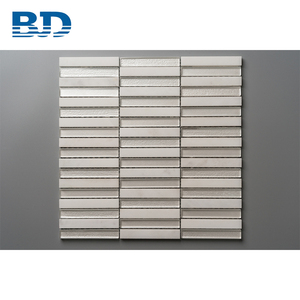 Đông bằng đá cẩm thạch trắng mài dũ<span class=keywords><strong>a</strong></span> kết cấu Ngọc Trai Trắng thủy tinh khảm bán buôn nóng bán cao chất lượng sang trọng Gạch Mosaic - Product Image 6