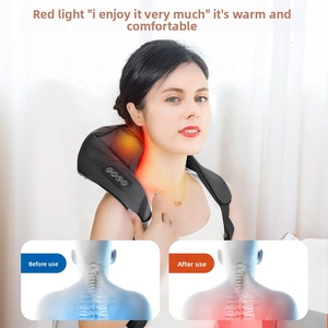 Elektrische knedende nek-warmtecompress infrarood fysiotherapie schouder- en nekmassage-apparaat - Product Image 3