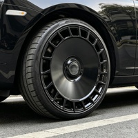 Jantes forgées Bku 5x120 pour Rolls Royce Wraith Ghost Dawn Spectre Phantom Cullinan, jantes personnalisées de luxe noir brillant 20 21 22 pouces