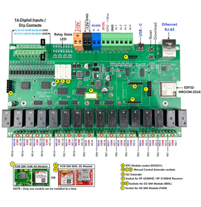 สมาร์ทบ้านผู้ช่วย KC868-A16S <span class=keywords><strong>ESP32</strong></span> Wifi RS232 USBอีเธอร์เน็ตรีเลย์โมดูล ADC DAC RF 433M อุณหภูมิ S-H-A MQTT - Product Image 2
