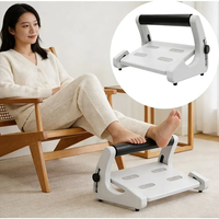 Repose-pieds réglable sous le bureau, ergonomique, base antidérapante, repose-pieds réglable, bord lisse, 5 niveaux, repose-pieds de bureau