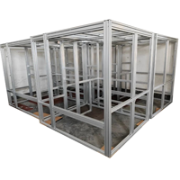 Haute précision personnalisée 4040 4080 cadre de profil en aluminium extrusion à fente en T série 6000 boîtier d'imprimante 3D ROHS CNC soudage
