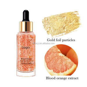 OEM Feuille d'or biologique 24 carats soin du visage vitamine C orange sanguine booster de peau sérum éclaircissant pour le visage - Product Image 5