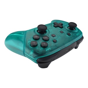 EXtremeRate Clear Pure Green Faceplate Backplate Handles DIY Replacement Full Housing Shell Cover for <b>Switch</b> Pro Controller - Product Image 6
