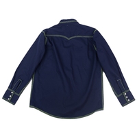 Chemise de travail pour homme avec logo personnalisé, boutons pression perlés, résistante aux flammes CAT2, chemise FRC pour le soudage industriel
