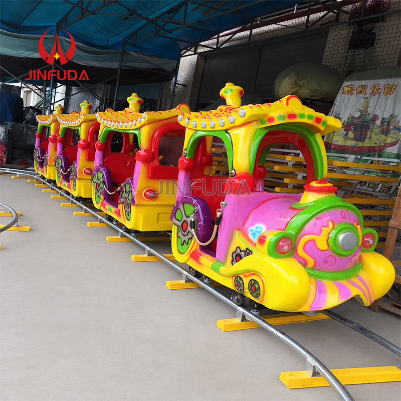 Stable Running Kids Track Train Long Lasting Battery Multi Section Ride ...