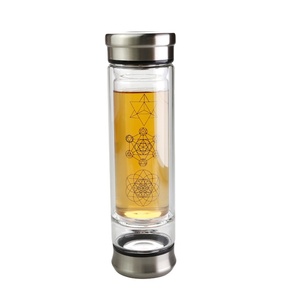 Chai Nước Pha Lê Thiết Kế Chòm Sao Và Nắp Kim Loại - Product Image 1