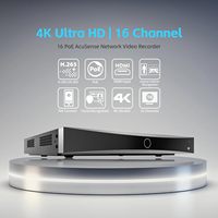 DS-7616NXI-K2/16P NVR de 16 Canales 4K POE AcuSense, Grabador de Video en Red con Detección de Personas y Vehículos, Compatible con Cámaras IP HIK Vision