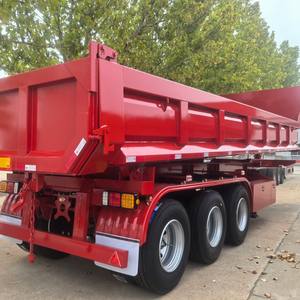 Promotion : Semi-remorque benne basculante hydraulique de type U, 3 ou 4 essieux, 40 m³, pour transport de marchandises <span class=keywords><strong>et</strong></span> caravanes - Product Image 3