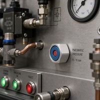 Vanne indicatrice de pression pneumatique en alliage d'aluminium, vanne pilote de sécurité pour systèmes de contrôle de l'air