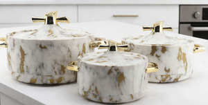 Sıcak satış lüks yalıtımlı gıda Warmer4L + 5L + 6 3 adet SetABS + paslanmaz çelik yalıtımlı termal gıda kapları - Product Image 3