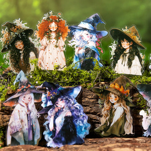 10/pack pack autocollant série aventure <span class=keywords><strong>de</strong></span> la sorcière <span class=keywords><strong>manuel</strong></span> <span class=keywords><strong>de</strong></span> thème <span class=keywords><strong>de</strong></span> la sorcière bricolage matériel autocollants décoratifs - Product Image 3