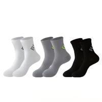 Chaussettes de sport écologiques de couleur unie, logo et motif personnalisés, fabricant de chaussettes de course en gros