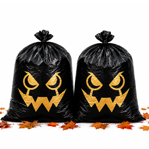 Sac en plastique transparent personnalisable (taille et <span class=keywords><strong>couleur</strong></span>) pour cadeaux de fête d'Halloween, idéal pour les pâtisseries et festivals, parfait pour le rangement - Product Image 1