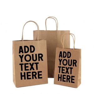 ถุงกระดาษคราฟท์สีขาวน้ำตาลสไตล์คลาสสิกพร้อมหูหิ้วสำหรับขายส่ง บรรจุภัณฑ์แบบกำหนดเองสำหรับโปรโมชั่นซูเปอร์มาร์เก็ต - Product Image 1