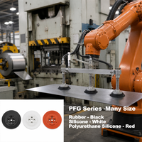 Ventouse à vide en caoutchouc de silicone, robuste et industriel, série PFG