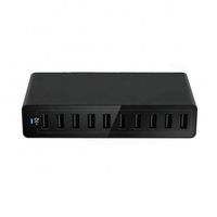 Cargador de teléfono multifunción de alta venta, 60W 5V/12A, para teléfonos móviles, tabletas, multipuerto, de alta potencia, con 10 puertos USB, adaptador de corriente.