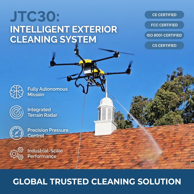 High Productivity Cleaning Drone 1500m2/h Coverage Professional Building Washer UAV with Autonomous Flight Controls