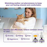 Kit diffuseur de phéromones calmantes pour chats |   Utilisation pendant 60 jours |   Réduire les marques d'urine et l'anxiété |   Prise US