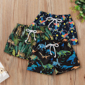 2022 New Summer <b>Toddler</b> Boy Fashion Print Lace up Swim Trunks Mixed Color 2-5 Years - Product Image 2