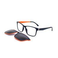 Lunettes de soleil légères à monture complète magnétique à clipser, luxueuses et tendance, avec protection UV400